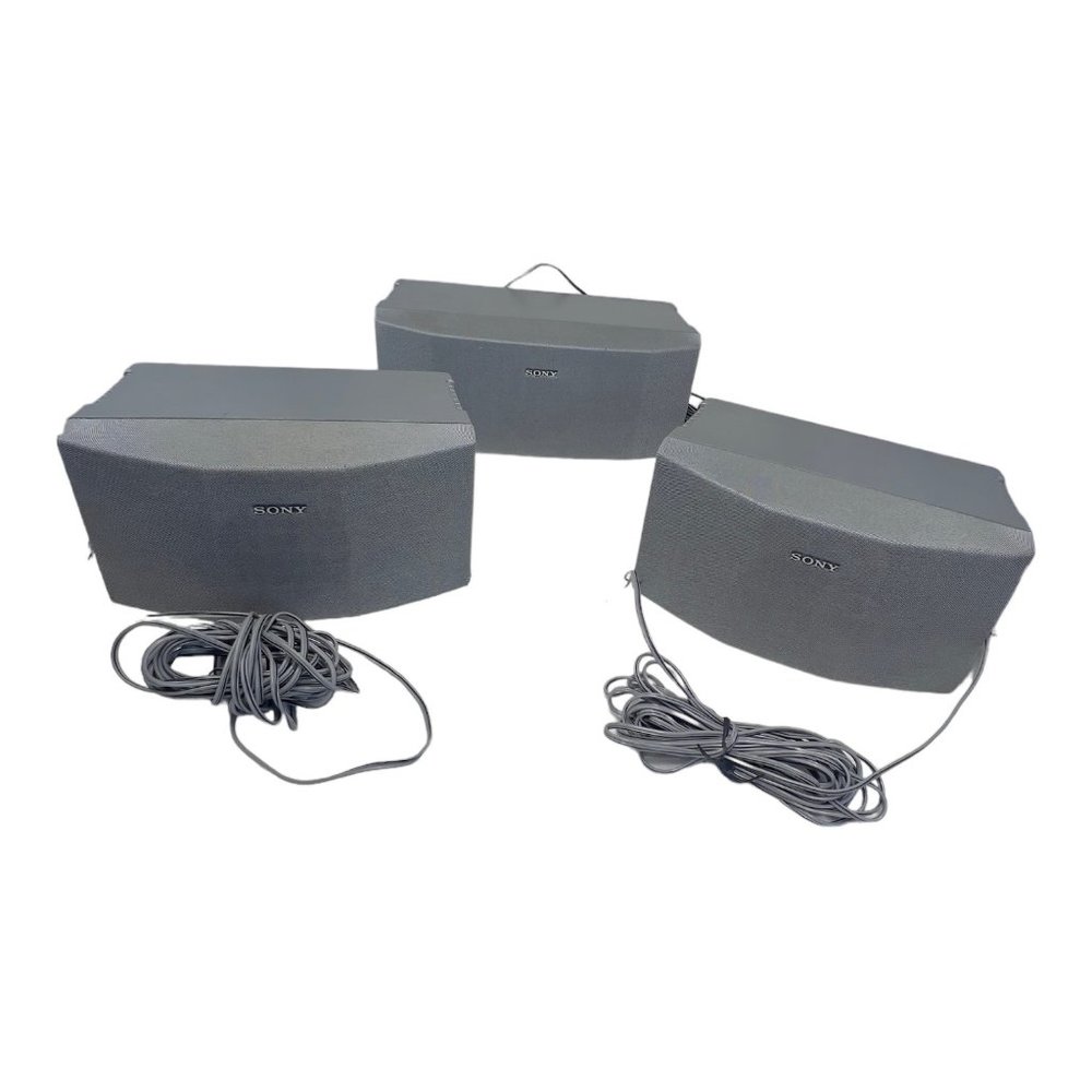 Sony Vintage 3 Speaker Set Model # SS - RS175D & SS - CT175D Silver